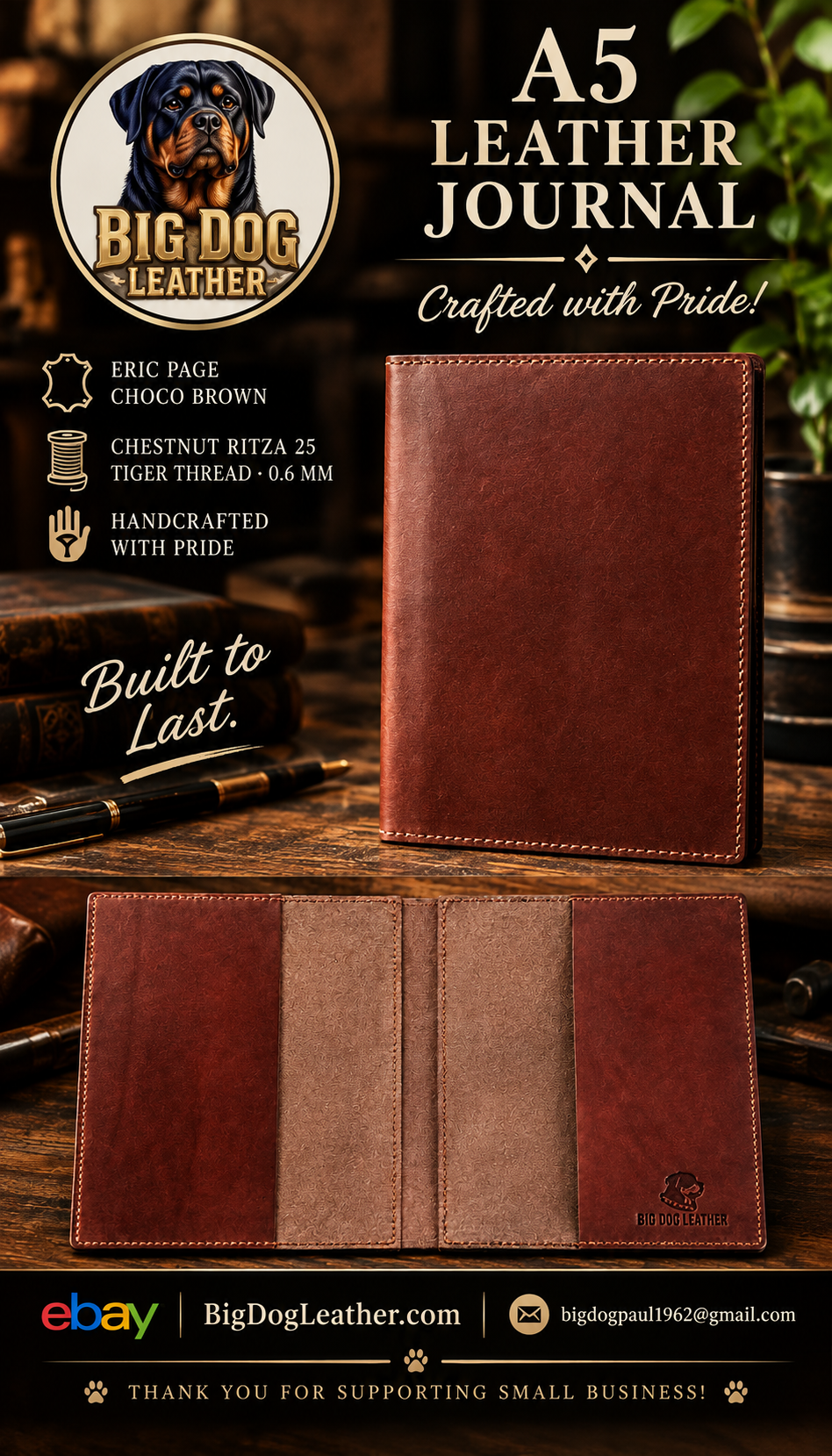 Handmade leather goods