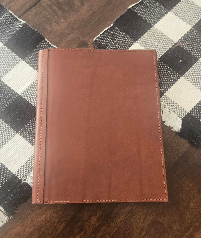 A5 journal — open, full view