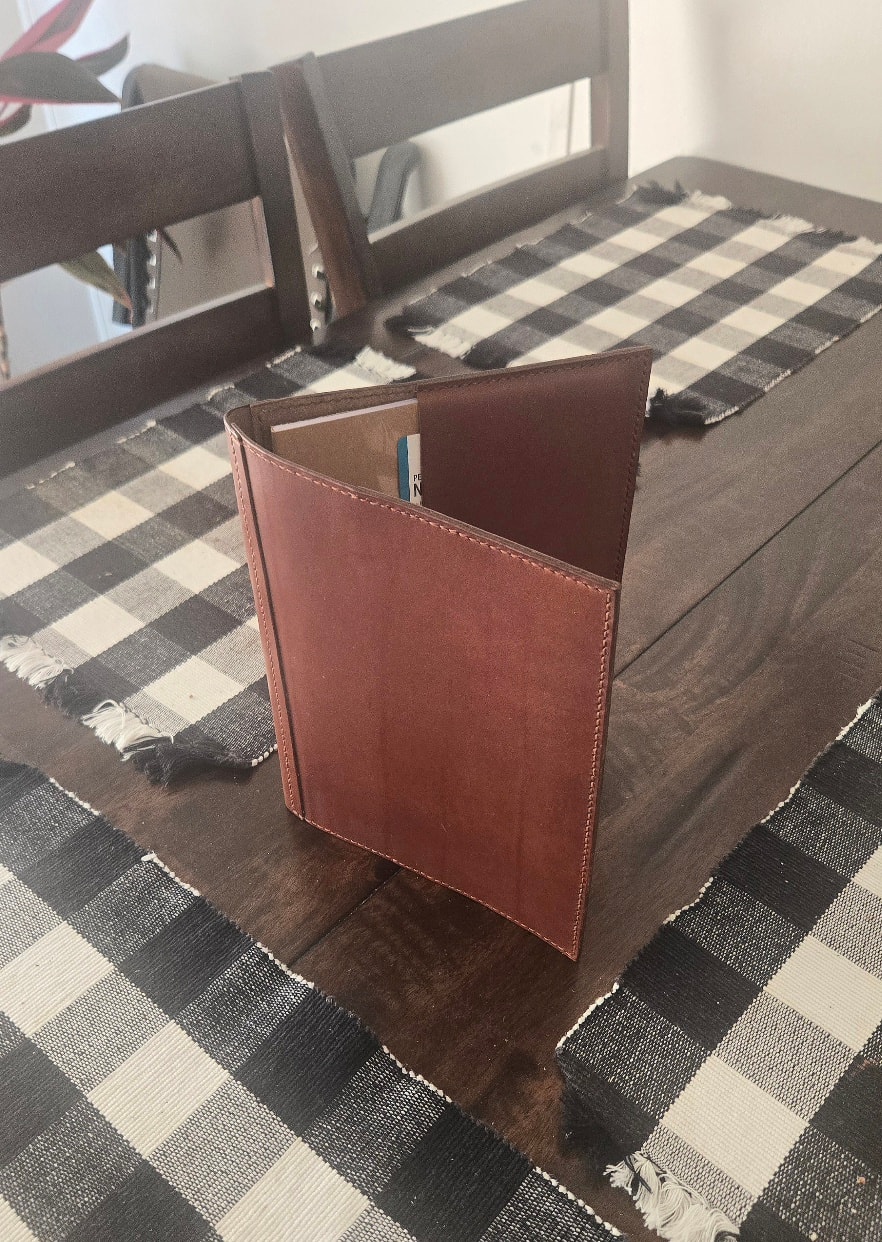 A5 journal — stitching and edge detail
