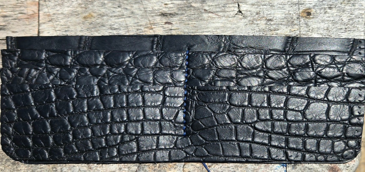 American alligator hide texture close-up