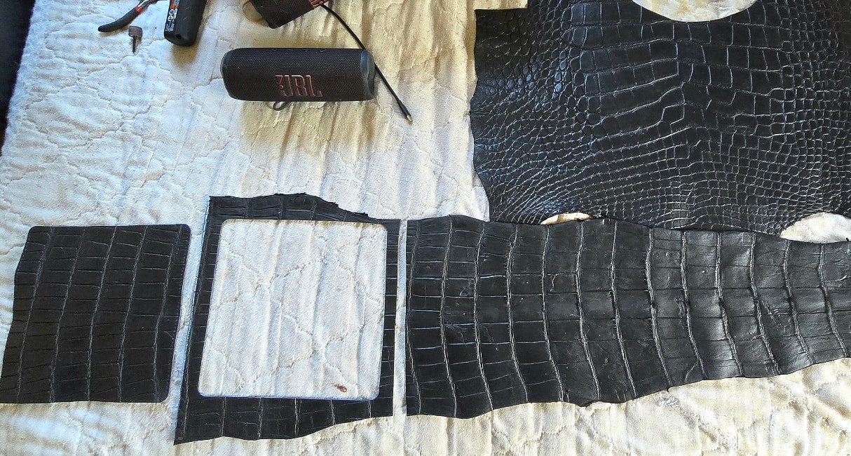 Cut panels on the workbench