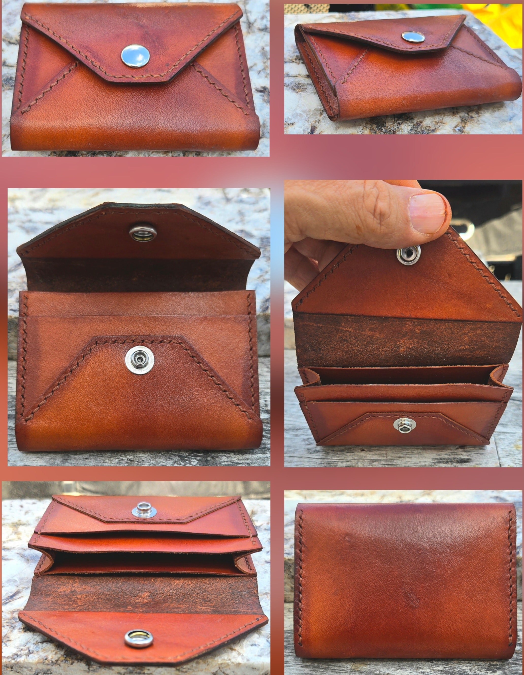 Snap Close Envelope Box Wallet
