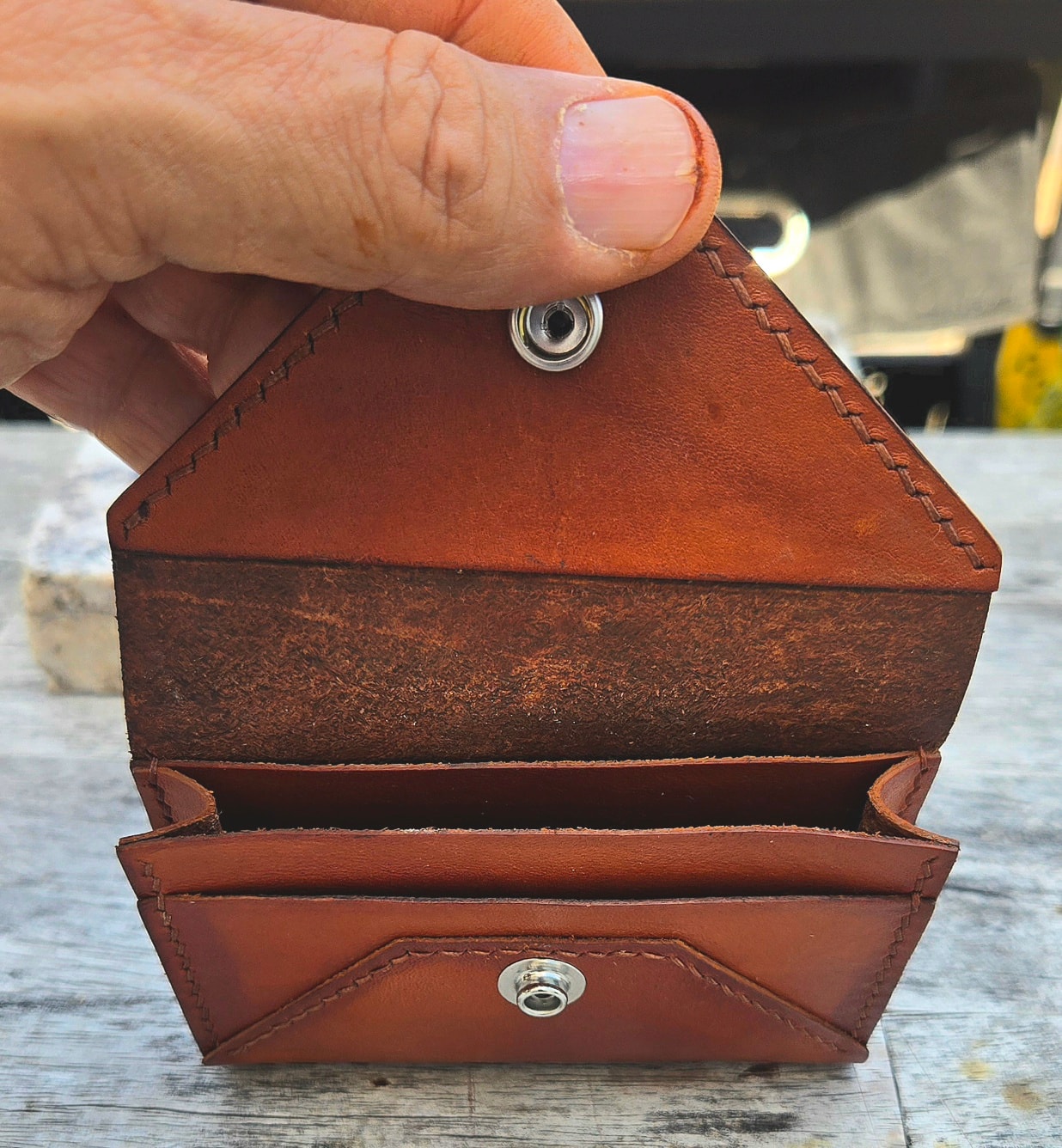 Envelope wallet — back view