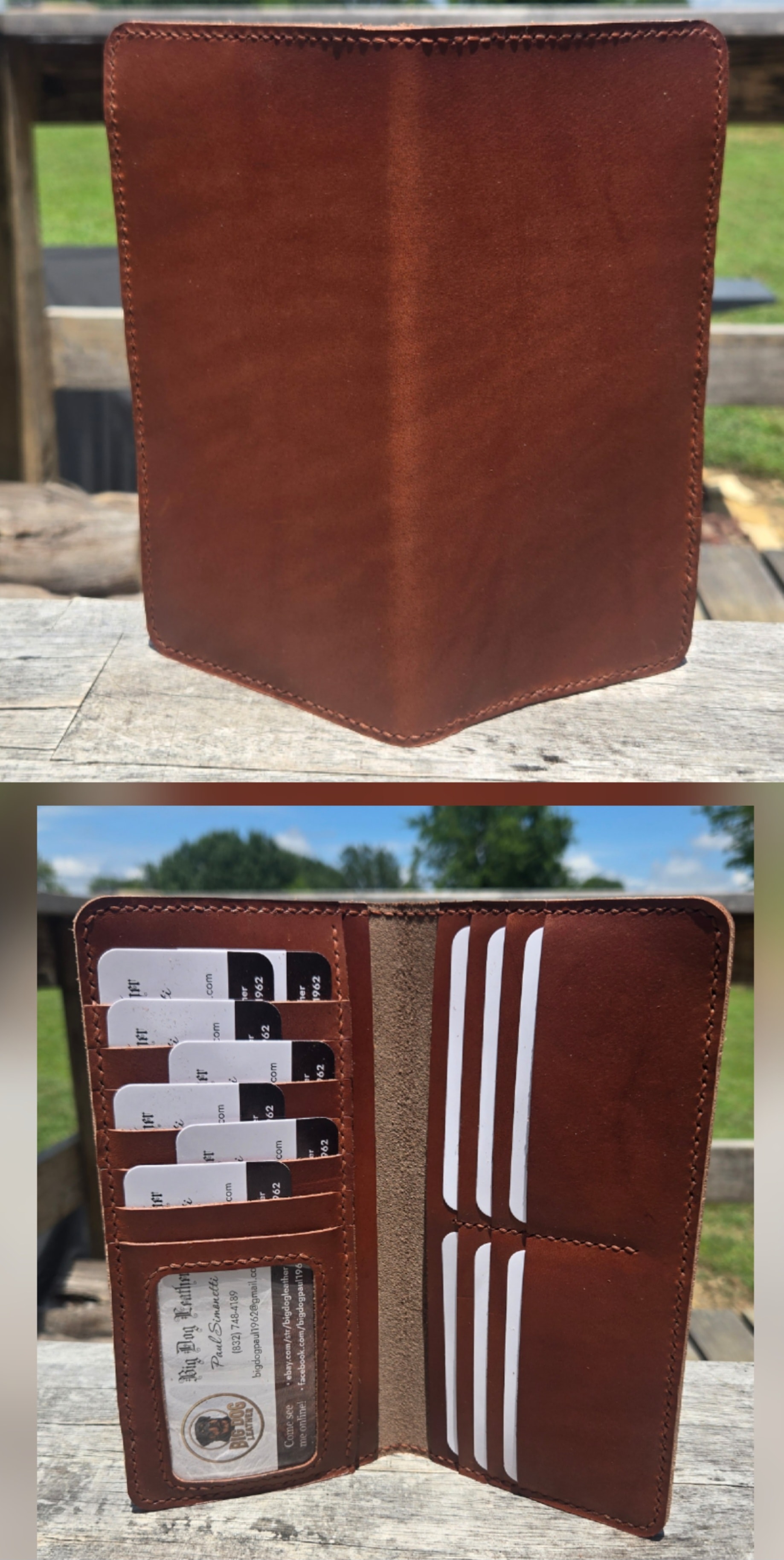 LW3a Eric Page Choco Brown Long Wallet