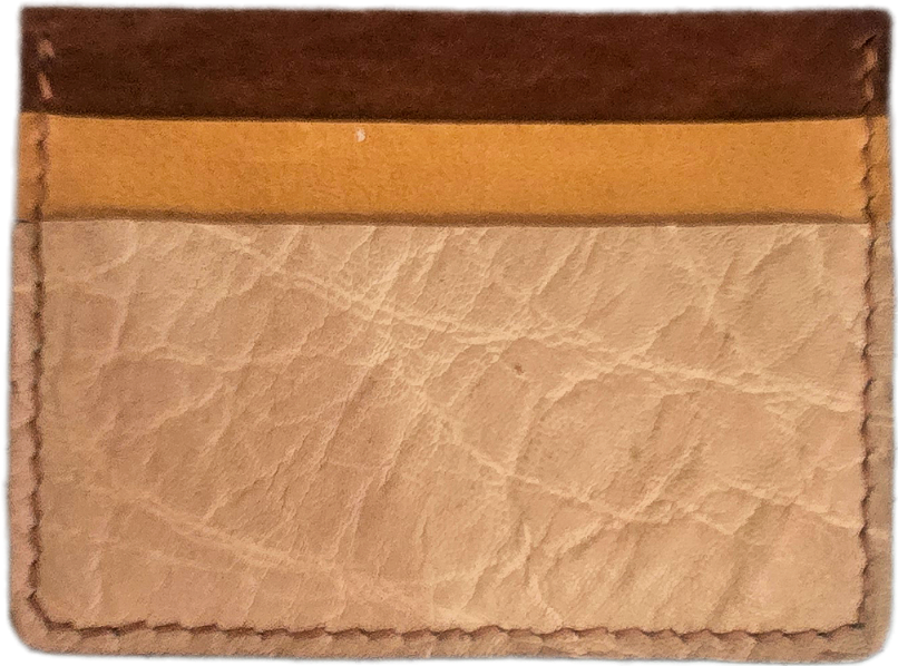 M1 African Elephant wallet — back face close-up
