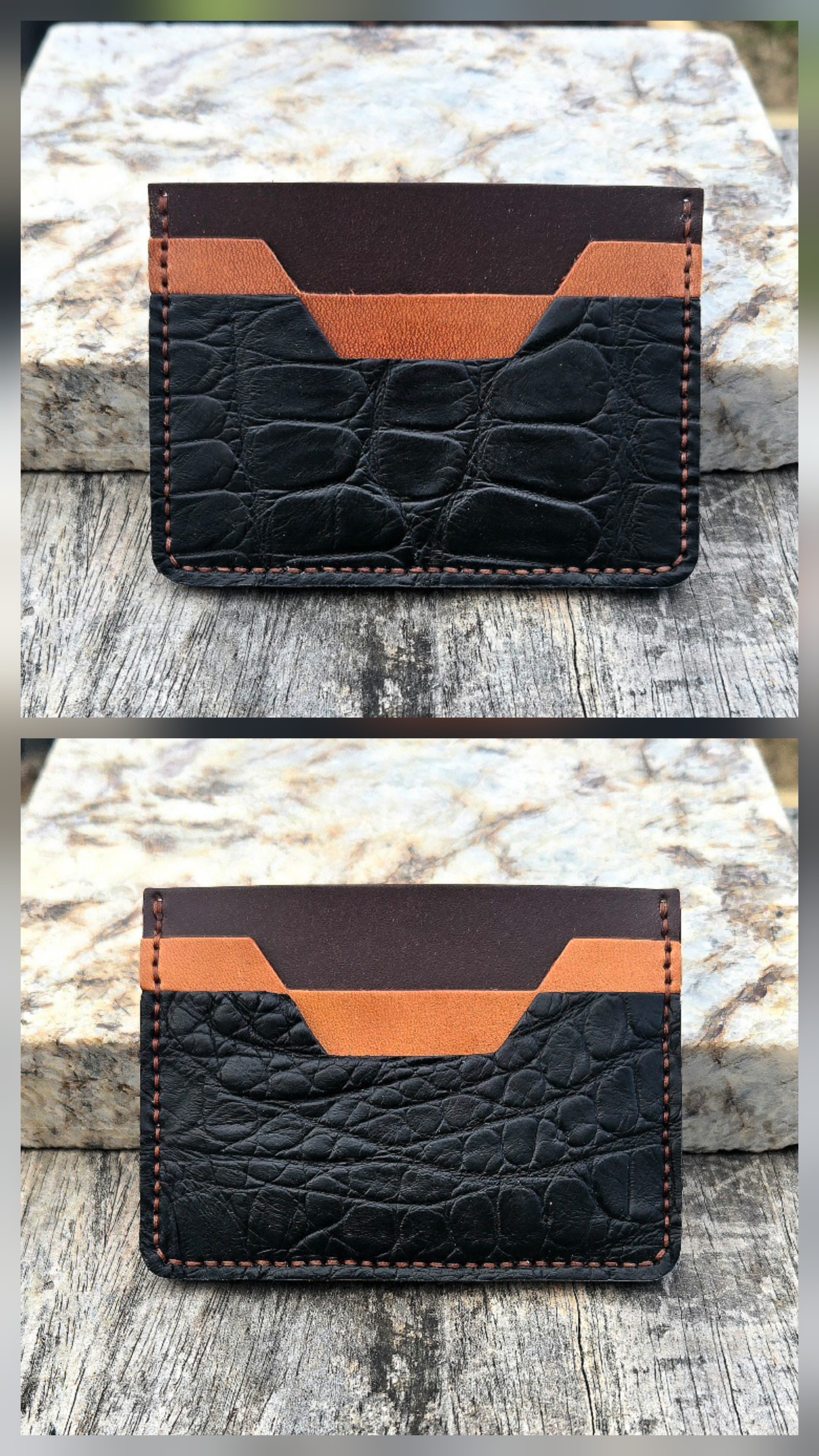 M2 American Alligator Minimalist Wallet
